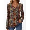 imageAUTOMET Long Sleeve Shirts for Women Tops V Neck Casual Top Comfortable Shirt Soft Basic Tees Women BlousesBohoprint1