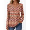 imageAUTOMET Long Sleeve Shirts for Women Tops V Neck Casual Top Comfortable Shirt Soft Basic Tees Women BlousesBohoprint2