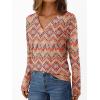 imageAUTOMET Long Sleeve Shirts for Women Tops V Neck Casual Top Comfortable Shirt Soft Basic Tees Women BlousesBohoprint2