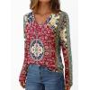 imageAUTOMET Long Sleeve Shirts for Women Tops V Neck Casual Top Comfortable Shirt Soft Basic Tees Women BlousesBohoprint4
