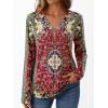 imageAUTOMET Long Sleeve Shirts for Women Tops V Neck Casual Top Comfortable Shirt Soft Basic Tees Women BlousesBohoprint4
