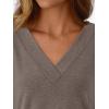 imageAUTOMET Long Sleeve Shirts for Women Tops V Neck Casual Top Comfortable Shirt Soft Basic Tees Women BlousesCoffee Grey