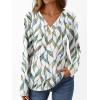 imageAUTOMET Long Sleeve Shirts for Women Tops V Neck Casual Top Comfortable Shirt Soft Basic Tees Women BlousesLeafprint