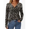 imageAUTOMET Long Sleeve Shirts for Women Tops V Neck Casual Top Comfortable Shirt Soft Basic Tees Women BlousesLeopardprint