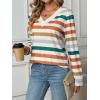 imageAUTOMET Long Sleeve Shirts for Women Tops V Neck Casual Top Comfortable Shirt Soft Basic Tees Women BlousesStriped