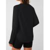 imageAUTOMET Long Sleeve Workout Tops for Women Athletic UPF 50 Sun Rash Guard Shirts Running SPF Gym Quick Dry ClothesBlack
