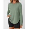 imageAUTOMET Long Sleeve Workout Tops for Women Athletic UPF 50 Sun Rash Guard Shirts Running SPF Gym Quick Dry ClothesGreen