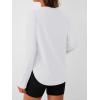 imageAUTOMET Long Sleeve Workout Tops for Women Athletic UPF 50 Sun Rash Guard Shirts Running SPF Gym Quick Dry ClothesWhite