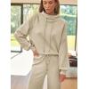 imageAUTOMET Lounge Sets for Women Sweatsuits 2 Piece Outfits 2025 Fall Drawstring Sweatshirt Wide Leg Sweatpants TracksuitApricot