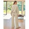 imageAUTOMET Lounge Sets for Women Sweatsuits 2 Piece Outfits 2025 Fall Drawstring Sweatshirt Wide Leg Sweatpants TracksuitApricot