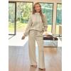 imageAUTOMET Lounge Sets for Women Sweatsuits 2 Piece Outfits 2025 Fall Drawstring Sweatshirt Wide Leg Sweatpants TracksuitApricot