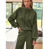 imageAUTOMET Lounge Sets for Women Sweatsuits 2 Piece Outfits 2025 Fall Drawstring Sweatshirt Wide Leg Sweatpants TracksuitArmygreen