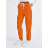 imageAUTOMET Sweatpants Women with Pockets Lounge Pajama Travel Pants Work Joggers Fall Clothes Winter Teachers Outfits 2025Orange