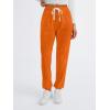 imageAUTOMET Sweatpants Women with Pockets Lounge Pajama Travel Pants Work Joggers Fall Clothes Winter Teachers Outfits 2025Orange