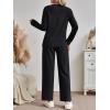 imageAUTOMET Sweatsuits Women 2 Piece Outfit Fall Airport Lounge Sweat Sets With Wide Leg Pants Track Fashion Suits 2025Black