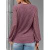 imageAUTOMET Women Long Sleeve Shirts Fall Lace Tops 2025 Fashion V Neck Sweaters Dressy Casual Winter Tunic Blouse Trendy OutfitWine
