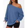 imageAUTOMET Women Off the Shoulder Sweatshirt Oversized Tops Fall Outfits 2025 Y2k Clothes Fashion Clothing Trendy TopBlue