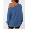 imageAUTOMET Women Off the Shoulder Sweatshirt Oversized Tops Fall Outfits 2025 Y2k Clothes Fashion Clothing Trendy TopBlue