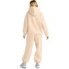 imageAUTOMET Womens 2 Piece Outfits Lounge Hoodie Sweatsuit Sets Plus Size Fall Fashion Clothes Airport Travel Pants TracksuitsApricot