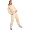 imageAUTOMET Womens 2 Piece Outfits Lounge Hoodie Sweatsuit Sets Plus Size Fall Fashion Clothes Airport Travel Pants TracksuitsApricot