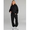 imageAUTOMET Womens 2 Piece Outfits Lounge Hoodie Sweatsuit Sets Plus Size Fall Fashion Clothes Airport Travel Pants TracksuitsBlack