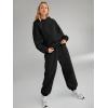 imageAUTOMET Womens 2 Piece Outfits Lounge Hoodie Sweatsuit Sets Plus Size Fall Fashion Clothes Airport Travel Pants TracksuitsBlack