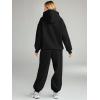 imageAUTOMET Womens 2 Piece Outfits Lounge Hoodie Sweatsuit Sets Plus Size Fall Fashion Clothes Airport Travel Pants TracksuitsBlack