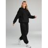 imageAUTOMET Womens 2 Piece Outfits Lounge Hoodie Sweatsuit Sets Plus Size Fall Fashion Clothes Airport Travel Pants TracksuitsBlack