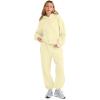 imageAUTOMET Womens 2 Piece Outfits Lounge Hoodie Sweatsuit Sets Plus Size Fall Fashion Clothes Airport Travel Pants TracksuitsButteryellow