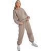 imageAUTOMET Womens 2 Piece Outfits Lounge Hoodie Sweatsuit Sets Plus Size Fall Fashion Clothes Airport Travel Pants TracksuitsCoffeegrey