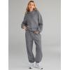 imageAUTOMET Womens 2 Piece Outfits Lounge Hoodie Sweatsuit Sets Plus Size Fall Fashion Clothes Airport Travel Pants TracksuitsDarkgrey