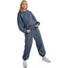 imageAUTOMET Womens 2 Piece Outfits Lounge Hoodie Sweatsuit Sets Plus Size Fall Fashion Clothes Airport Travel Pants TracksuitsDustyblue