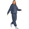 imageAUTOMET Womens 2 Piece Outfits Lounge Hoodie Sweatsuit Sets Plus Size Fall Fashion Clothes Airport Travel Pants TracksuitsDustyblue