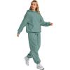 imageAUTOMET Womens 2 Piece Outfits Lounge Hoodie Sweatsuit Sets Plus Size Fall Fashion Clothes Airport Travel Pants TracksuitsLake