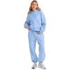 imageAUTOMET Womens 2 Piece Outfits Lounge Hoodie Sweatsuit Sets Plus Size Fall Fashion Clothes Airport Travel Pants TracksuitsLightblue