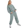 imageAUTOMET Womens 2 Piece Outfits Lounge Hoodie Sweatsuit Sets Plus Size Fall Fashion Clothes Airport Travel Pants TracksuitsLightgreen
