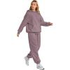 imageAUTOMET Womens 2 Piece Outfits Lounge Hoodie Sweatsuit Sets Plus Size Fall Fashion Clothes Airport Travel Pants TracksuitsLightpurple