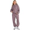 imageAUTOMET Womens 2 Piece Outfits Lounge Hoodie Sweatsuit Sets Plus Size Fall Fashion Clothes Airport Travel Pants TracksuitsLightpurple