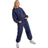 imageAUTOMET Womens 2 Piece Outfits Lounge Hoodie Sweatsuit Sets Plus Size Fall Fashion Clothes Airport Travel Pants TracksuitsNavy
