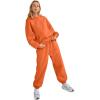 imageAUTOMET Womens 2 Piece Outfits Lounge Hoodie Sweatsuit Sets Plus Size Fall Fashion Clothes Airport Travel Pants TracksuitsOrange