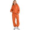 imageAUTOMET Womens 2 Piece Outfits Lounge Hoodie Sweatsuit Sets Plus Size Fall Fashion Clothes Airport Travel Pants TracksuitsOrange