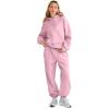 imageAUTOMET Womens 2 Piece Outfits Lounge Hoodie Sweatsuit Sets Plus Size Fall Fashion Clothes Airport Travel Pants TracksuitsPalepink