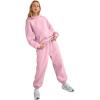 imageAUTOMET Womens 2 Piece Outfits Lounge Hoodie Sweatsuit Sets Plus Size Fall Fashion Clothes Airport Travel Pants TracksuitsPalepink