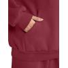 imageAUTOMET Womens 2 Piece Outfits Lounge Hoodie Sweatsuit Sets Plus Size Fall Fashion Clothes Airport Travel Pants TracksuitsRed
