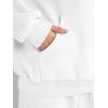 imageAUTOMET Womens 2 Piece Outfits Lounge Hoodie Sweatsuit Sets Plus Size Fall Fashion Clothes Airport Travel Pants TracksuitsWhite