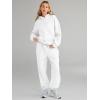 imageAUTOMET Womens 2 Piece Outfits Lounge Hoodie Sweatsuit Sets Plus Size Fall Fashion Clothes Airport Travel Pants TracksuitsWhite