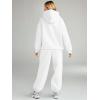 imageAUTOMET Womens 2 Piece Outfits Lounge Hoodie Sweatsuit Sets Plus Size Fall Fashion Clothes Airport Travel Pants TracksuitsWhite