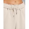 imageAUTOMET Womens 2 Piece Outfits Sweatsuit Oversized Sweatshirt Lounge Sets Baggy Sweatpants Fall Fashion with PocketsApricot