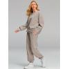 imageAUTOMET Womens 2 Piece Outfits Sweatsuit Oversized Sweatshirt Lounge Sets Baggy Sweatpants Fall Fashion with PocketsCoffeegrey