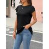 imageAUTOMET Womens Cap Sleeve Summer Tops T Shirts Business Casual Dressy Spring Fashion Outfits Cute Trendy Clothes 2025Black
